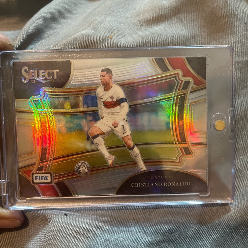Panini Prizm Cristiano Ronaldo Trading Card - Red and Gold